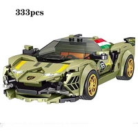 super sports car series mens car building block set model childrens gift toy puzzle small particle assembly enlighten brick