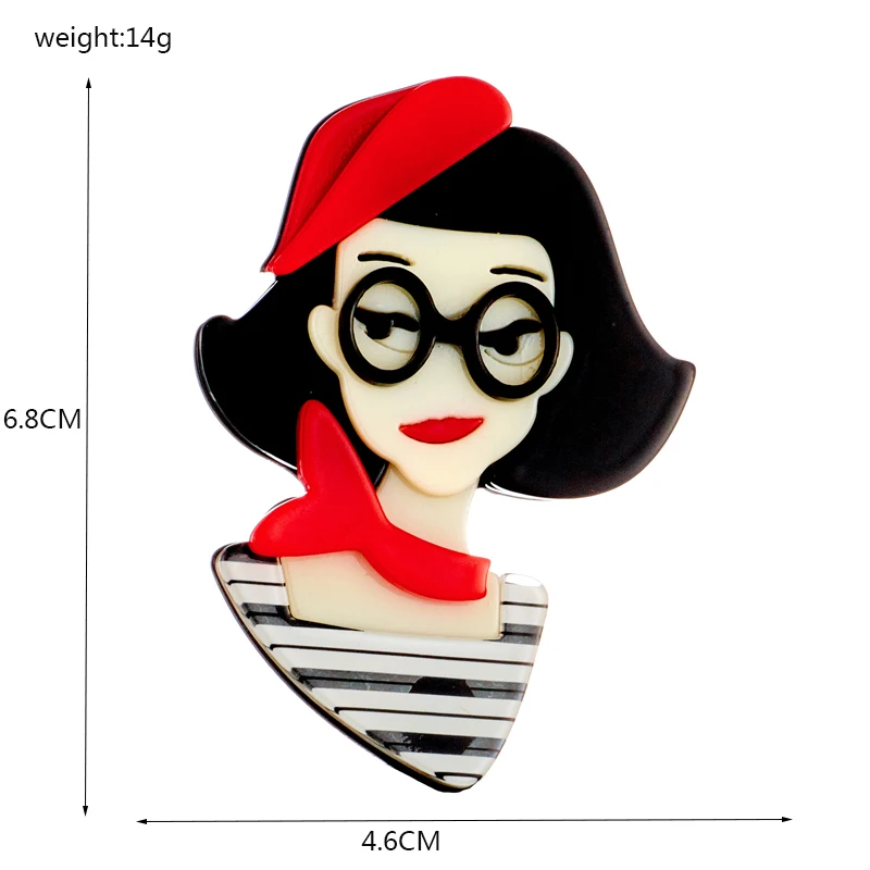 YAOLOGE новые модные броши на булавке женская одежда Большой Стеклянный красный