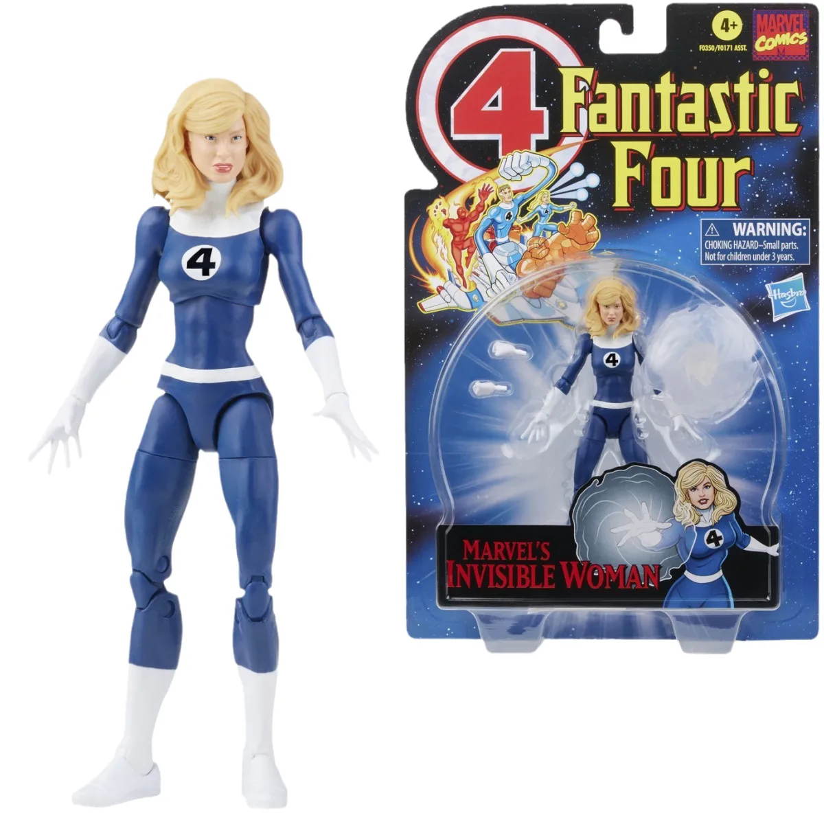 

Hasbro Marvel Legends Series Retro Fantastic Four Marvel's Invisible Woman 6-inch Scale Action Figure Collection Model Toy F0350