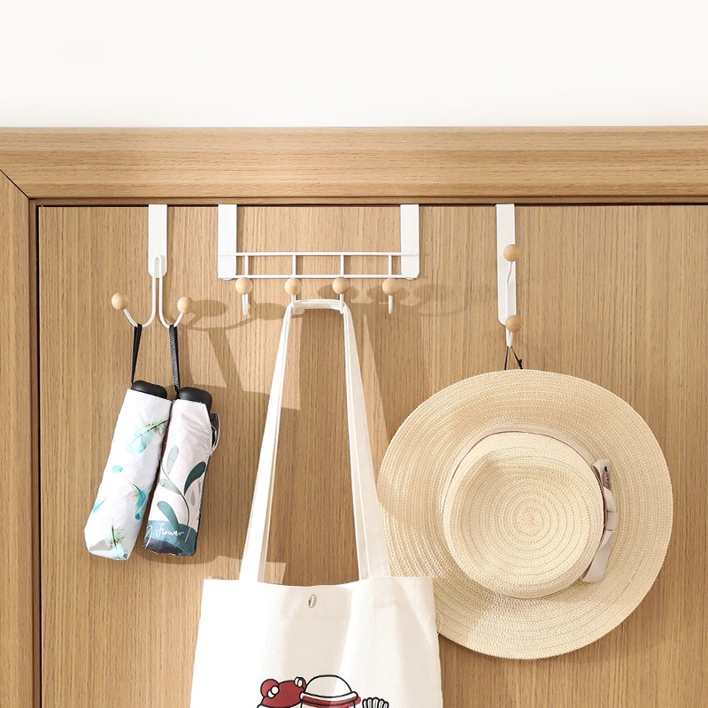 

Punch Free Door Rear Hook Bedroom Door Behind Storage Rack Clothes Hat Scarf Coat Storage Rack Sundries Finishing Hanger