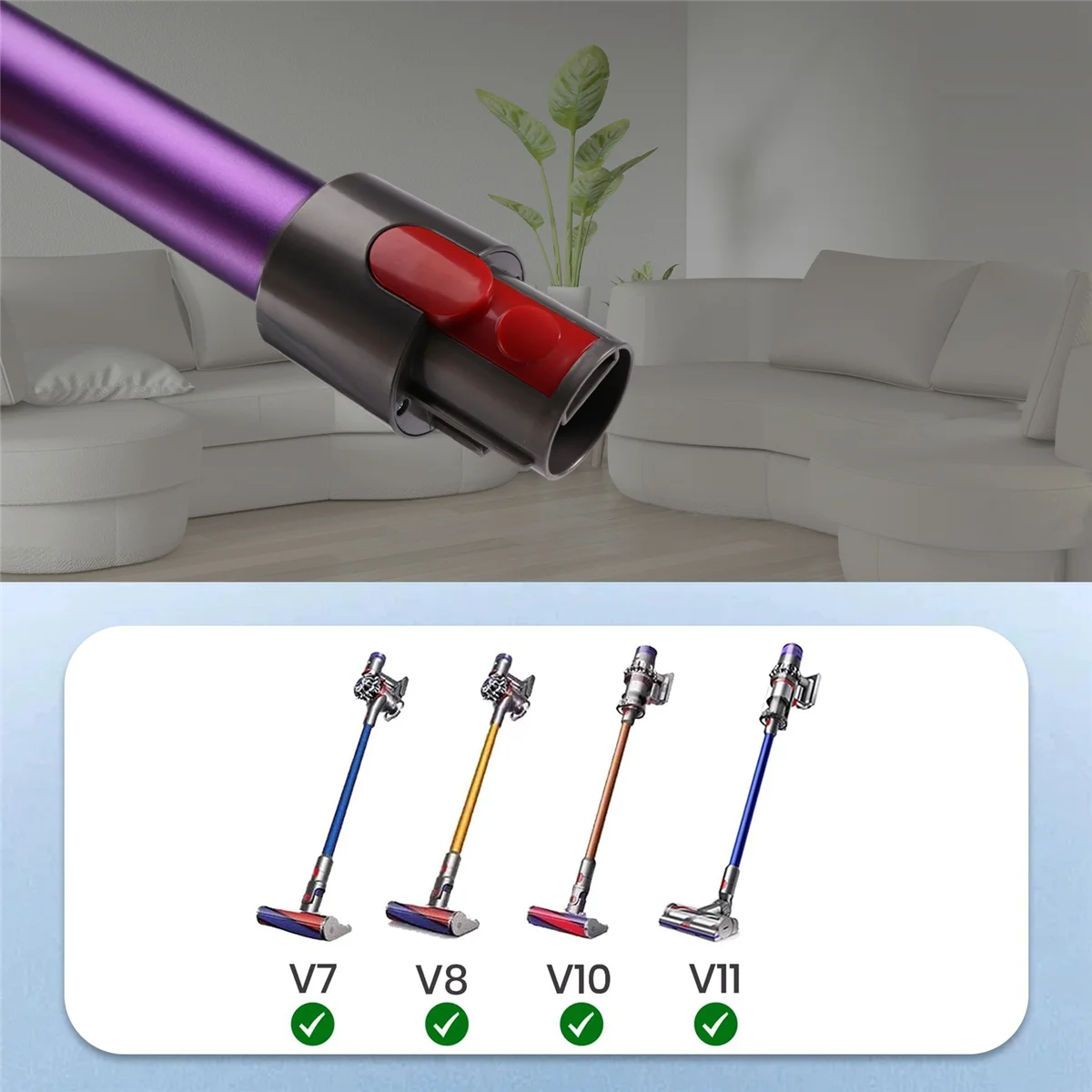 Быстросъемная удлинительная трубка для Dyson V7 V8 V10 V11 ручной пылесос запасные части