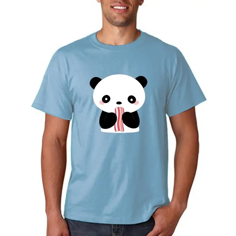 

Title: Men t-shirt Kawaii Bacon Loving Panda T Shirt tshirt Women t shirt