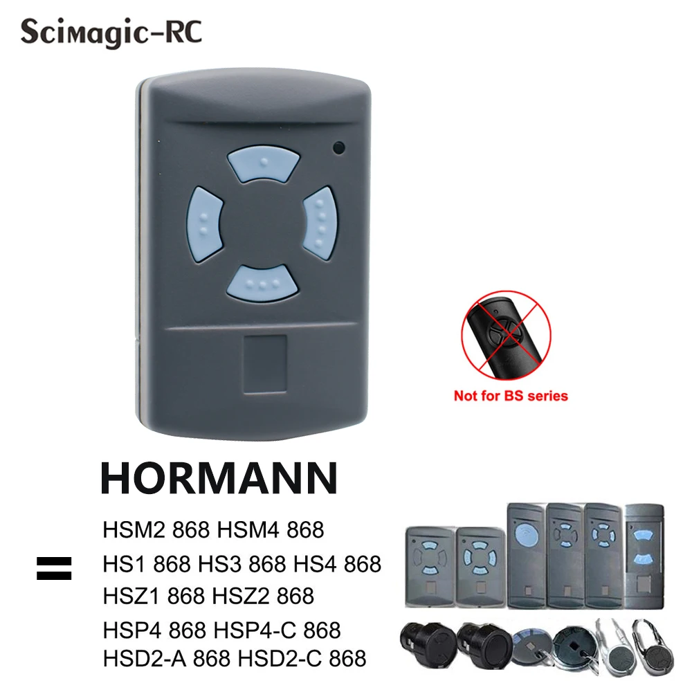 

100% Comaptible HORMANN 868 MHz Hsm2 Hsm4 Hs1 Hs2 Hs4 Hsz1 Hsz2 Hsp4 Hsd2-A 868.35MHz Garage Remote Control Gate Door Opener