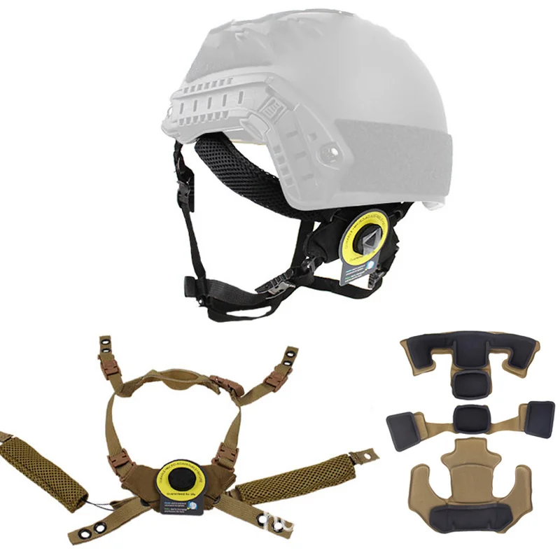 

Tactical Helmet Suspension System FAST MICH Helmet Lanyard Gear Military Airsoft Helmet Accessories Adjustable