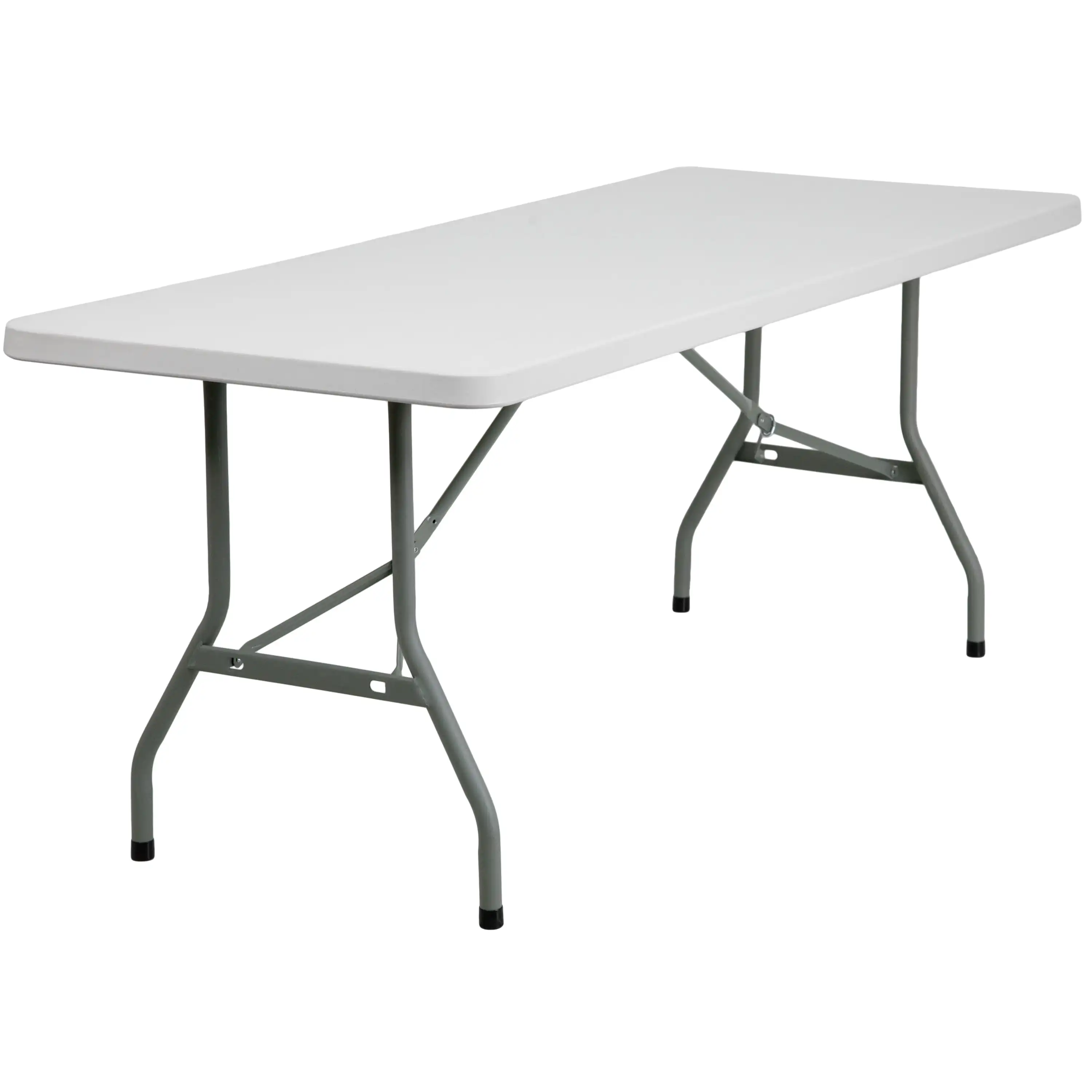 

6-Foot Granite White Plastic Folding Table