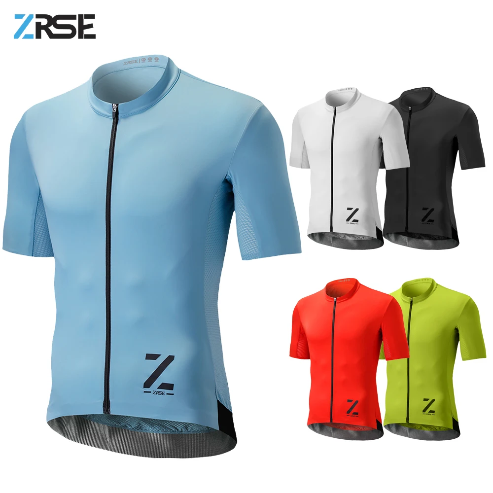 

ZRSE Men Cycling Jersey Maillot MTB Bicycle Clothing T-Shirt Mountain Bike Enduro Jumper Summer 2022 Outfit Male YKK Zipper