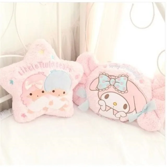 Sanrioed My Melody Cinnamoroll плюшевые кавайные подушки конфеты Звезда Подушка Ins голова