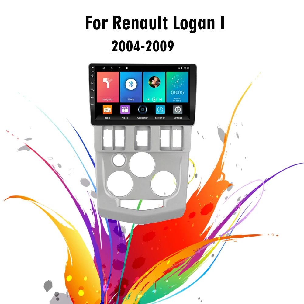 

For Renault Logan I Dacia Logan 2004-2009 2 Din 4G Carplay Android Navigation GPS Car Radio Multimedia Video Player Head Unit