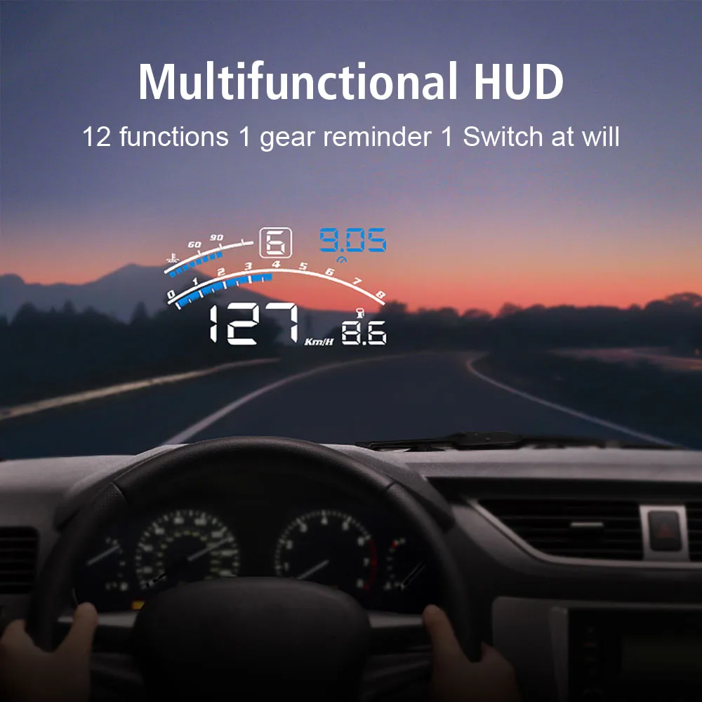 Новый обновленный 4E HUD цифровой дисплей OBD скоростной проектор 5 HD охранная