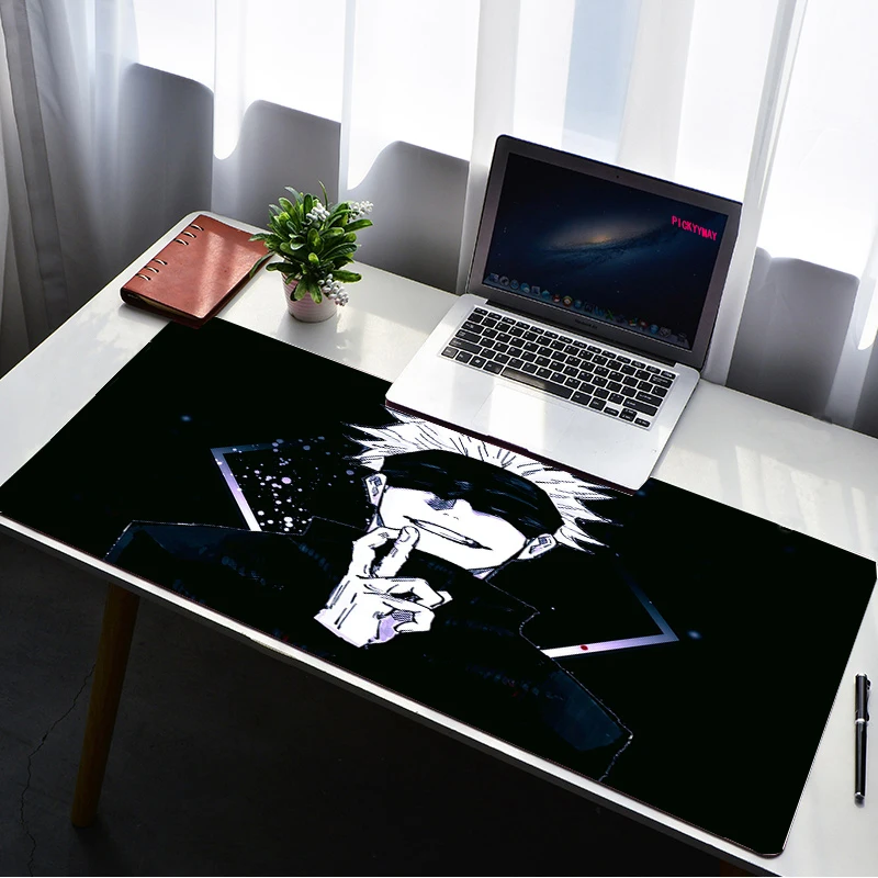 

Jujutsu Kaisen Mouse Pad Gamer Large Lock Edge Soft Gaming Mousepad Mountain Non-slip Rubber Computer Desk Mat Pad Mausepad LOL