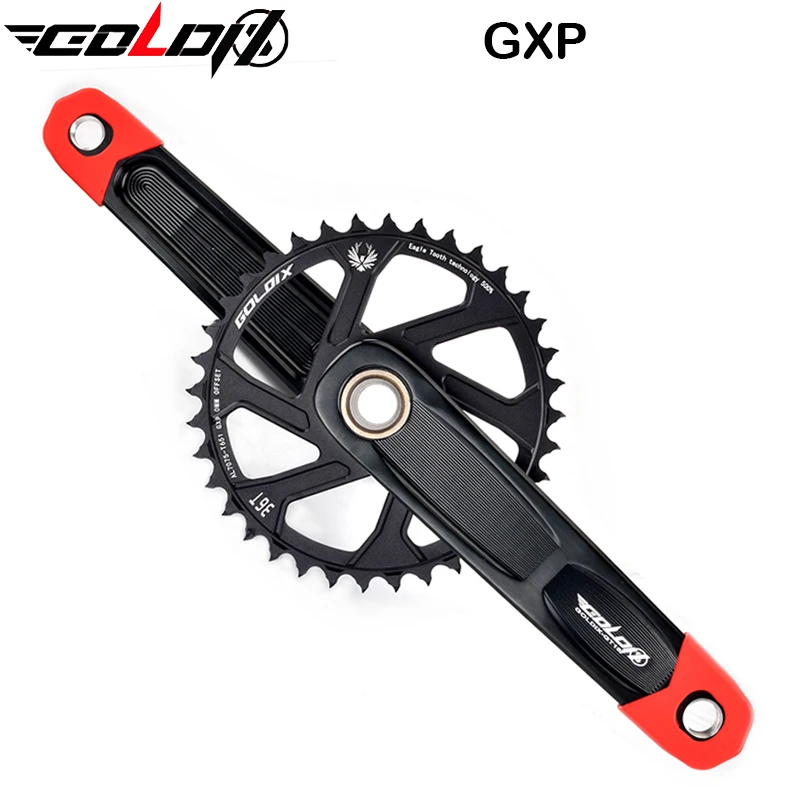 GOLDIX Mountain Bike Crank Arm GTR XT 1x10/11/12 Speed Chainring XC/TR/AM for Mountain Bike 170/175mm Bicycle Crankset