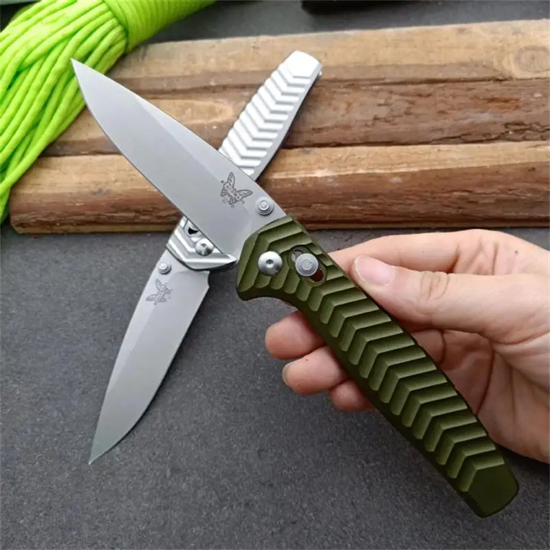 

Outdoor Tactical Folding Knife Benchmade 781 D2 Blade Aluminum Handle Camping Self Defense Safety Pocket Knives EDC Tool