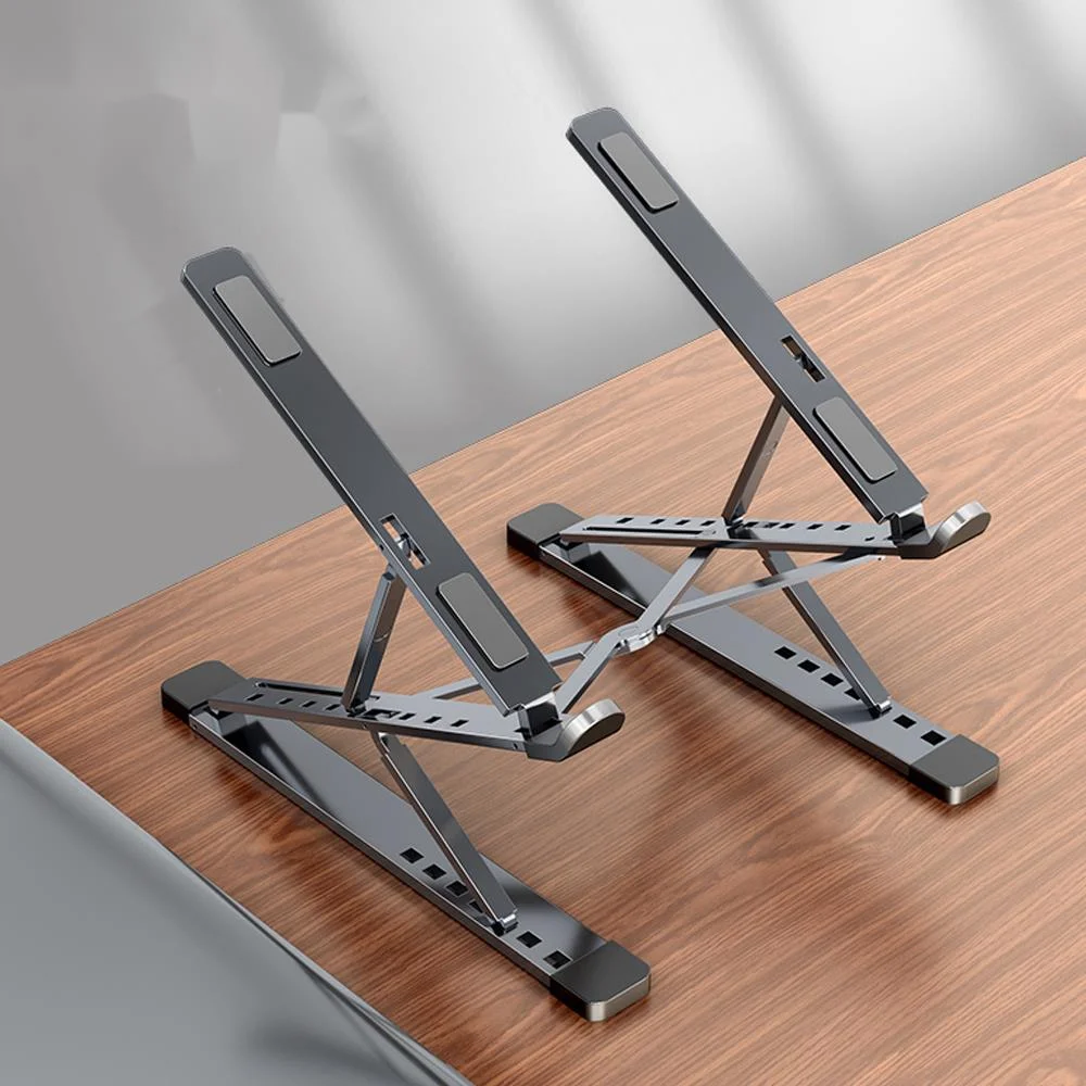 

Регулируемая подставка для ноутбука, алюминиевый складной держатель для Macbook компьютера, ПК, планшета, охлаждающая подставка