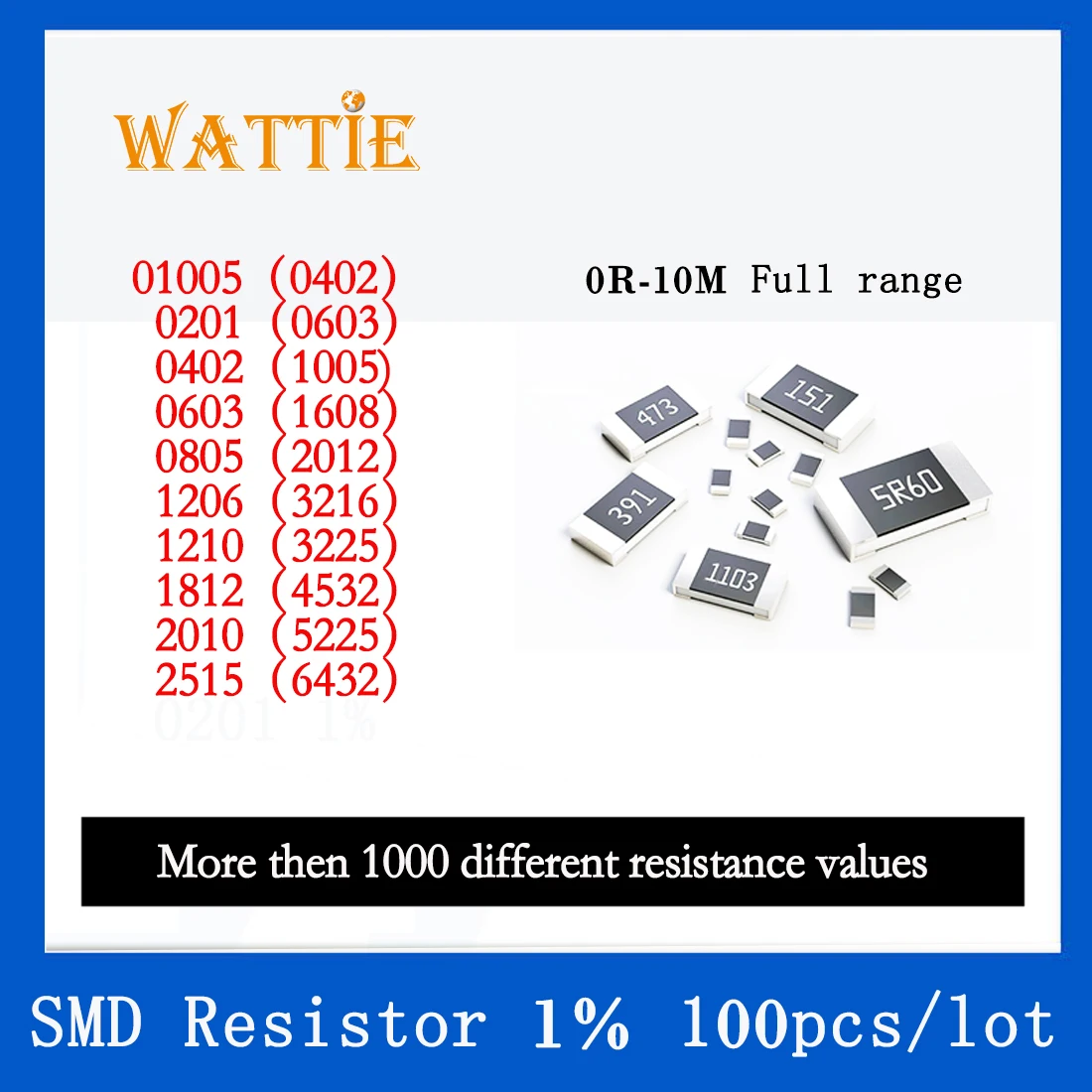 Резистор SMD 0805 1% 180R 182R 187R 191R 196R 200R 205R 210R 215R 100 шт./лот чип-резисторы 1/8 Вт 2 0 мм * 1