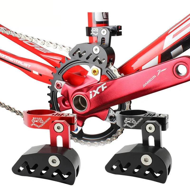 

MTB Road Bike Single Disc Chain Guide Positive and Negative Tooth Chain Stabilizer Front Paddle Chain Presser Bike Parts