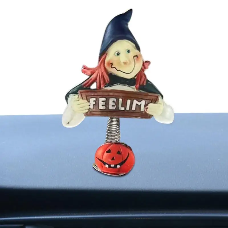 

Украшение в виде тыквы для автомобиля, креативное ужасное украшение для автомобиля на Хэллоуин, тематические украшения на Хэллоуин с весенним дизайном для украшения автомобиля