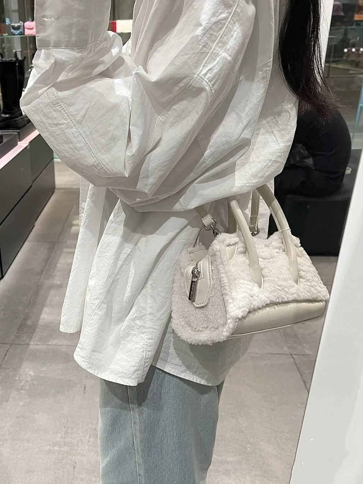 

designer bag повседневная сумка portable Lamb wool Shoulder bag bags for women crossbody bags for women bags