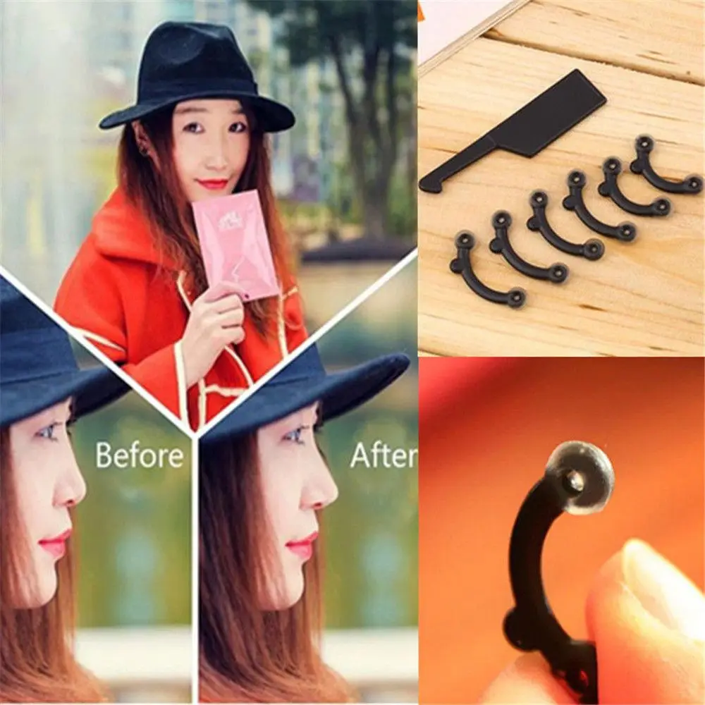 

6Pcs/Set Beauty Nose Up Lifting Bridge Shaper Massage Tool No Pain Nose Shaping Clip Clipper Women Girl Massager 3 Size