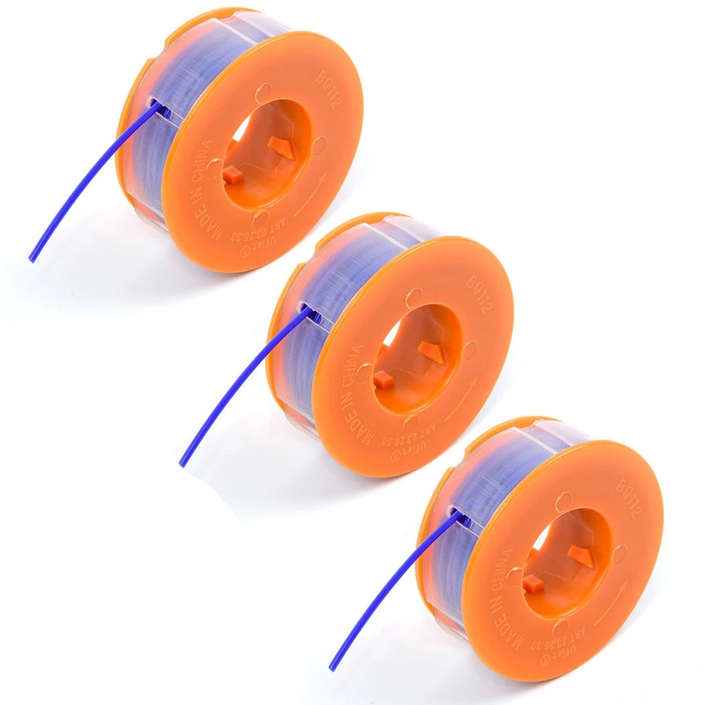 

For Bosch Strimmer Trimmer Spool Line ART23 26 30 Combitrim Easytrim Electric String Trimmer Head Spool 3Pcs