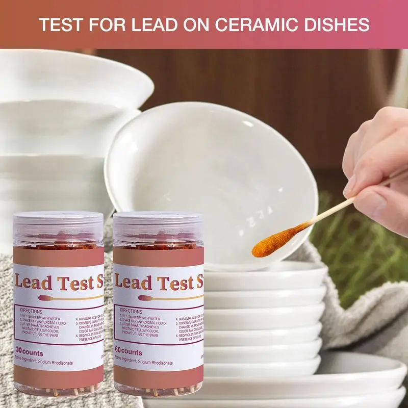 

Lead Test Swabs 30/60pcs Rapid And Accurate Lead Check Swabs Lead Check Swabs For Plaster Dishes Metal Painted Wood