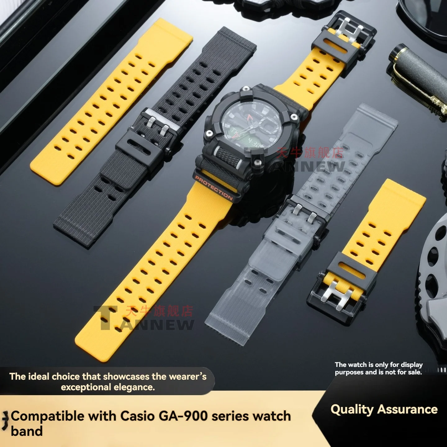 Фото Для Casio G-Shock GA-900 GA-900SK GA-900TH GA-900HC, сменный ремешок из прочной полимерной смолы, спортивный ремешок для часов серии 900 №1