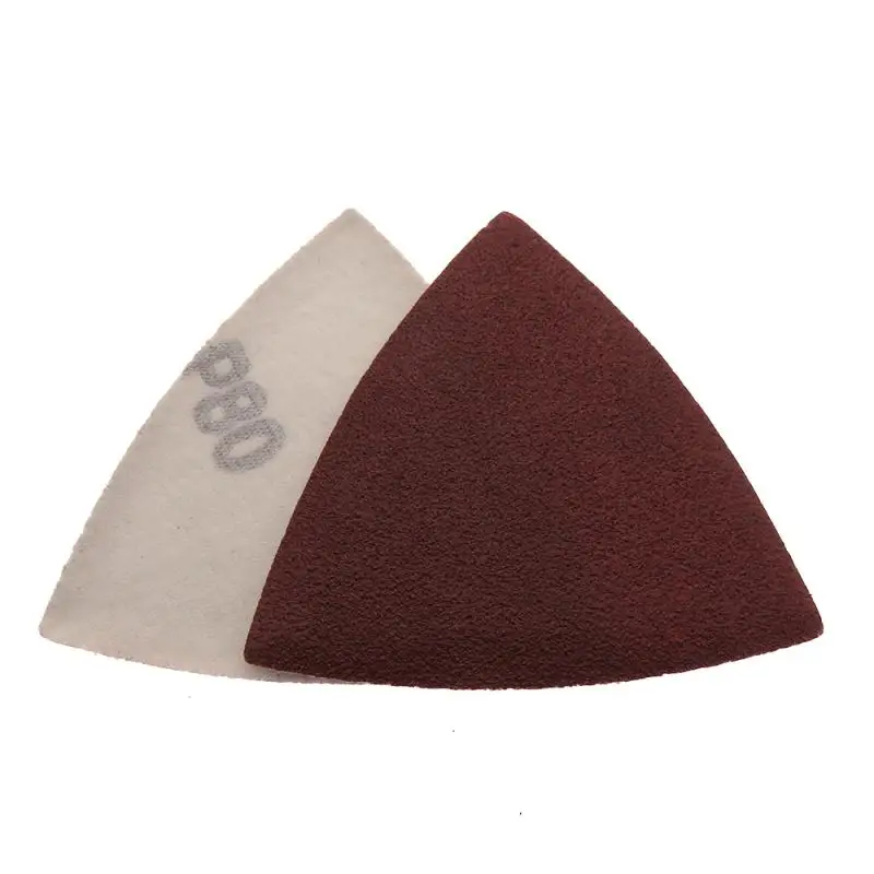 Шлифовальная бумага 80x80x80 мм Треугольная наждачная на липучке посадка