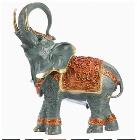 

Pure Copper Elephant Decoration Arts Crafts Living Room Office Bedroom Home High-Grade Gifts