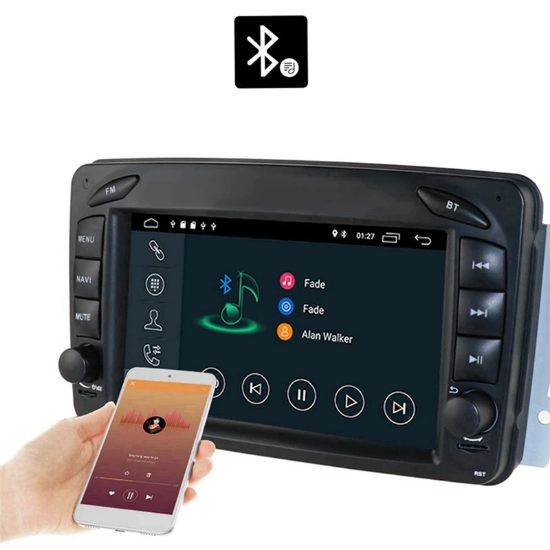 Newandroid 10-четырехъядерный автомобильный медиаплеер радио GPS WIFI Bluetooth управление