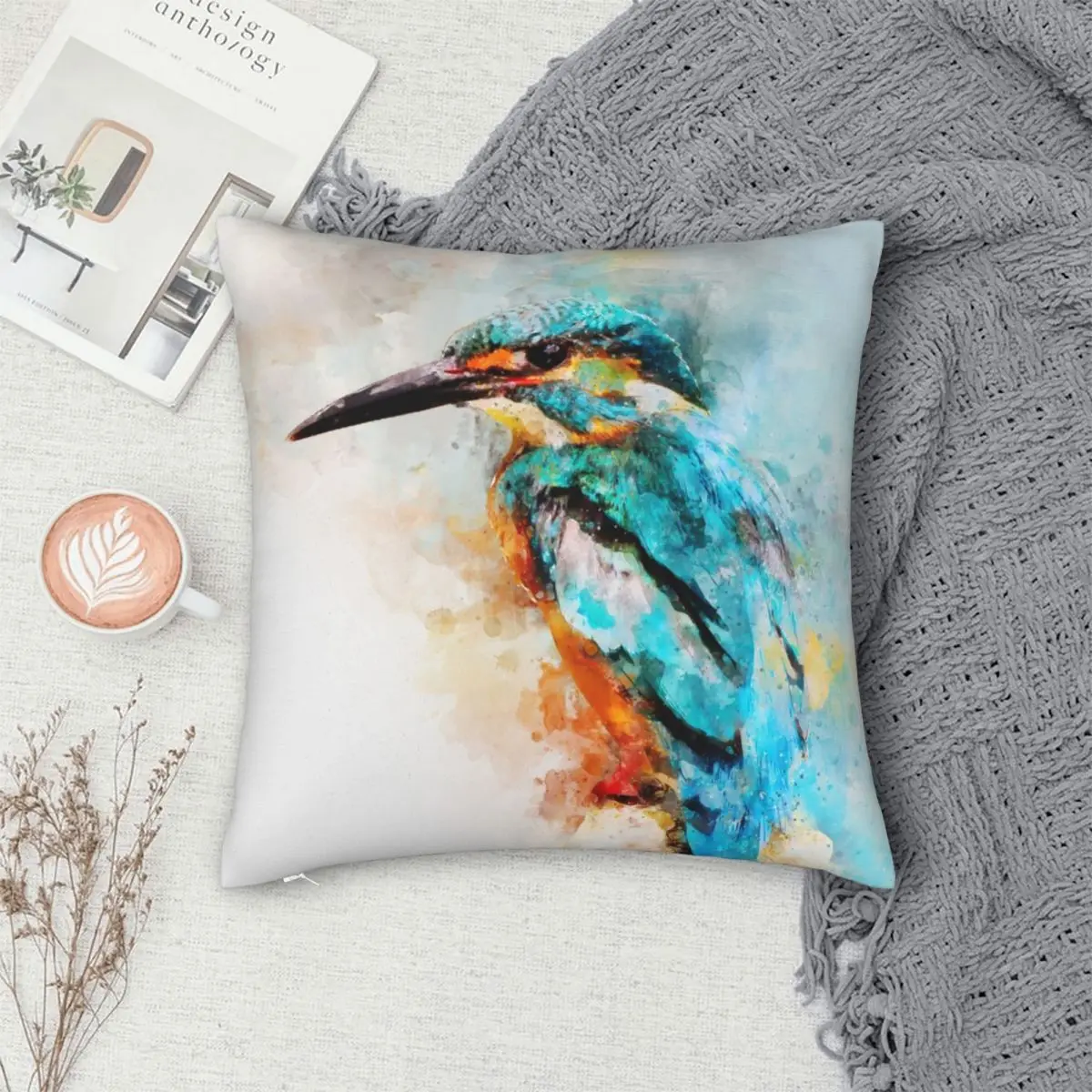 Наволочка для подушки с принтом 45x45 см