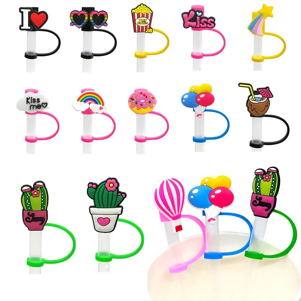 

Drinking Cup Accessory Silicone Dust-proof Straw Tips Cover Tips Cover Straw Plug Drinking Dust Cap Splash Proof Plugs
