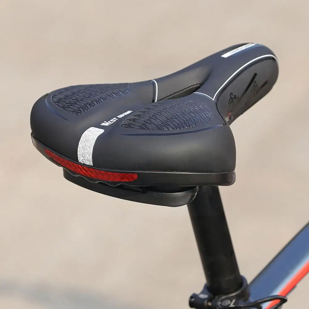 Bike Saddle Waterproof Bike Seat Extra Wide Gel Cruiser Moun