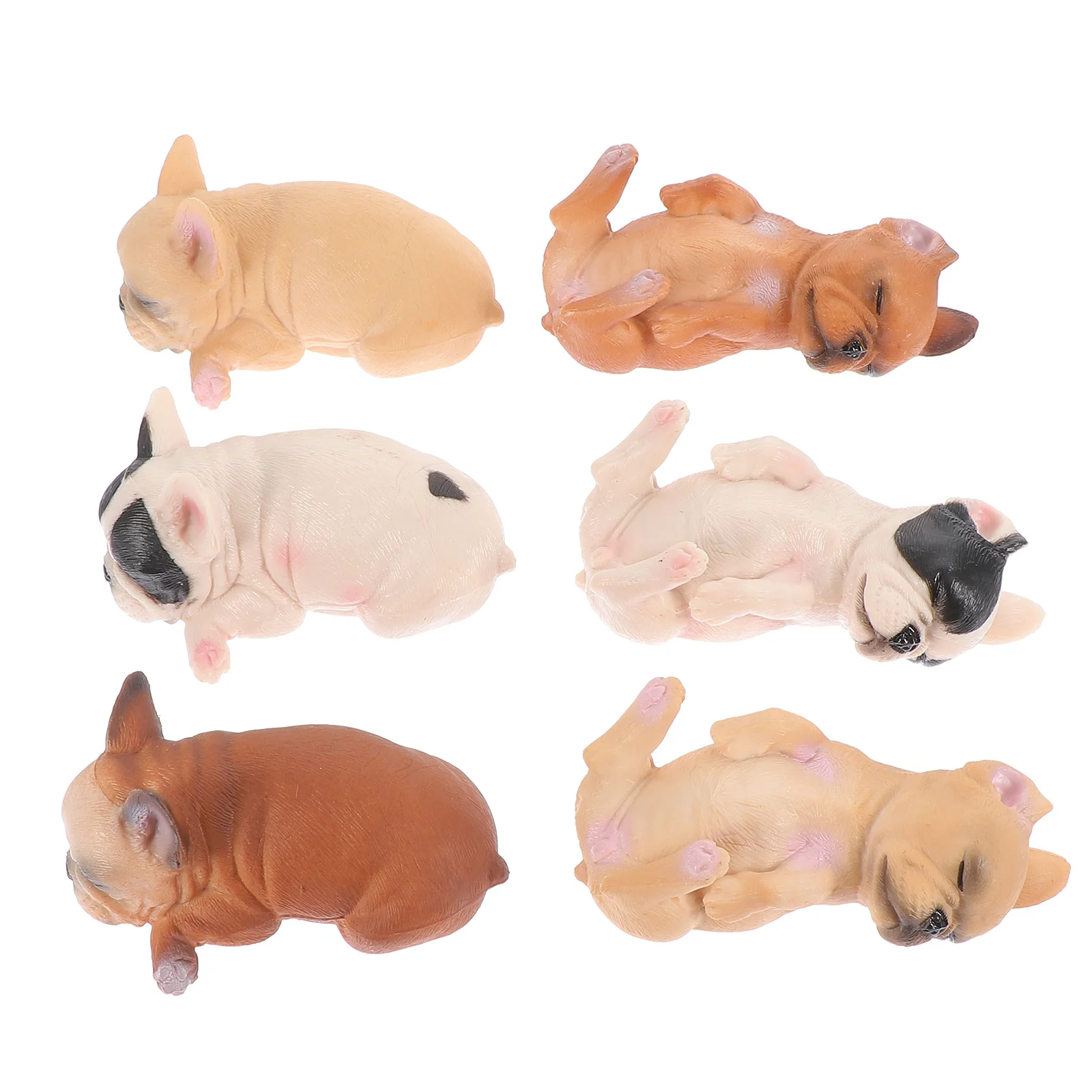 

Dog Animal Statue Small Mini Sculpture Toycenterpiece Table Lifelike Bullfigures Miniatures Naimal Bookshelf Figurines Tabletop
