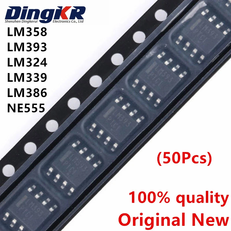 50 шт., модель LM358 MC34063A LM393 NE555 LM386M