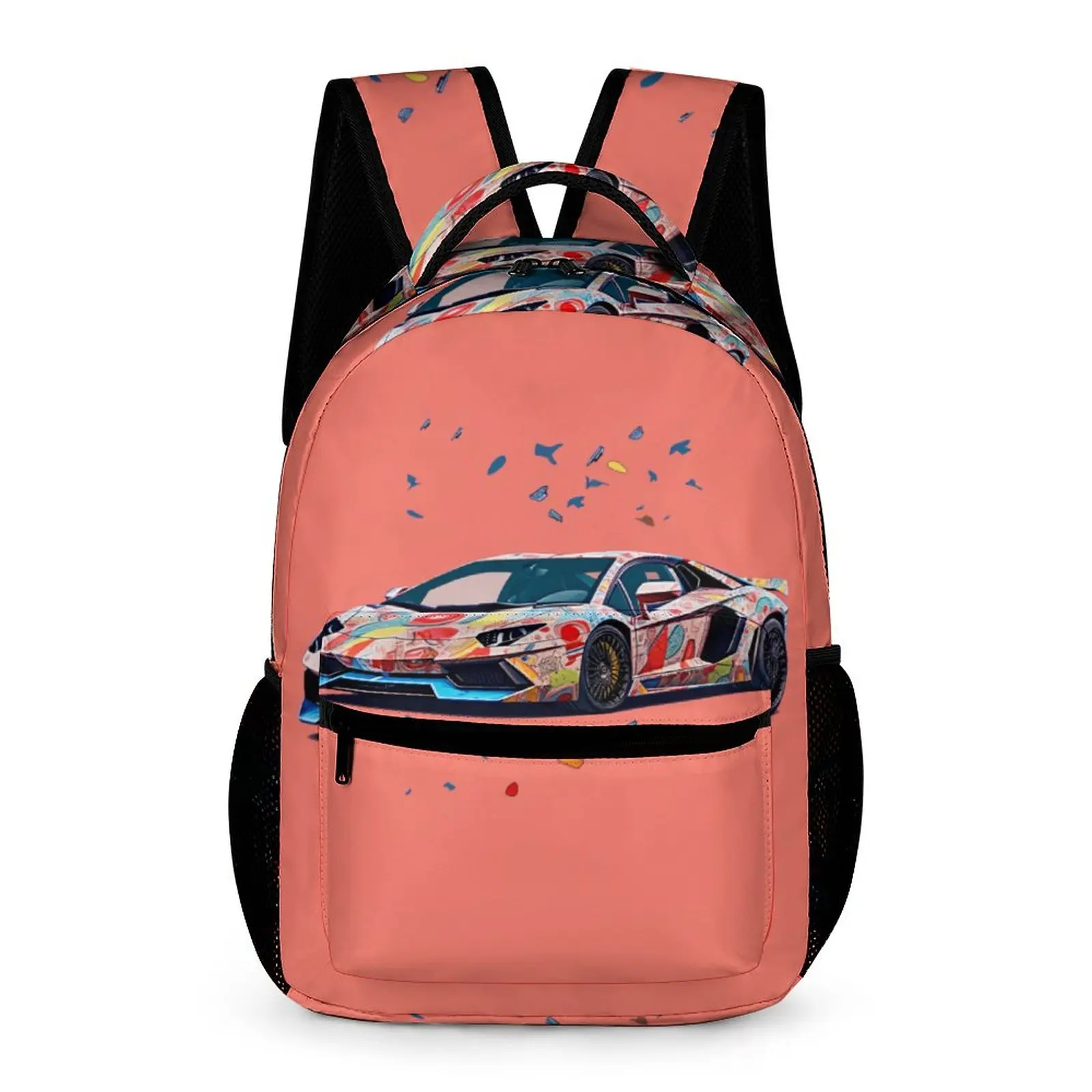 

Luxury Sports Car Backpack Boy Girl Graffiti Form Breathable Backpacks Aesthetic High School Bags Cycling High Quality Rucksack