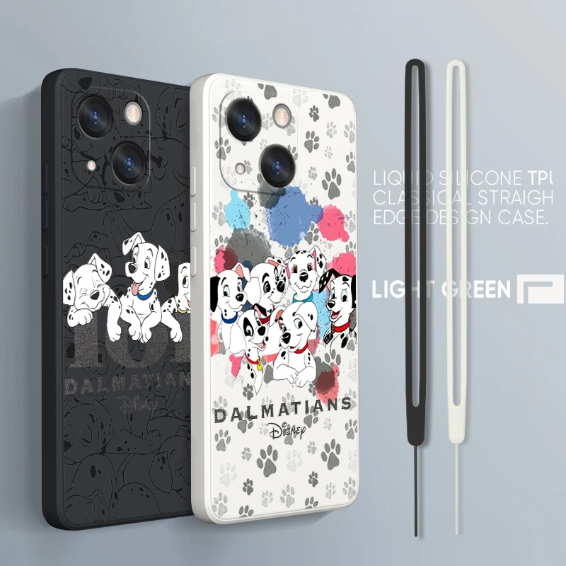 

Disney Dalmatians Phone Case For iPhone 14 13 12 mini 11 Pro Max 8 7 Plus XR XS X Liquid Rope Funda Cover