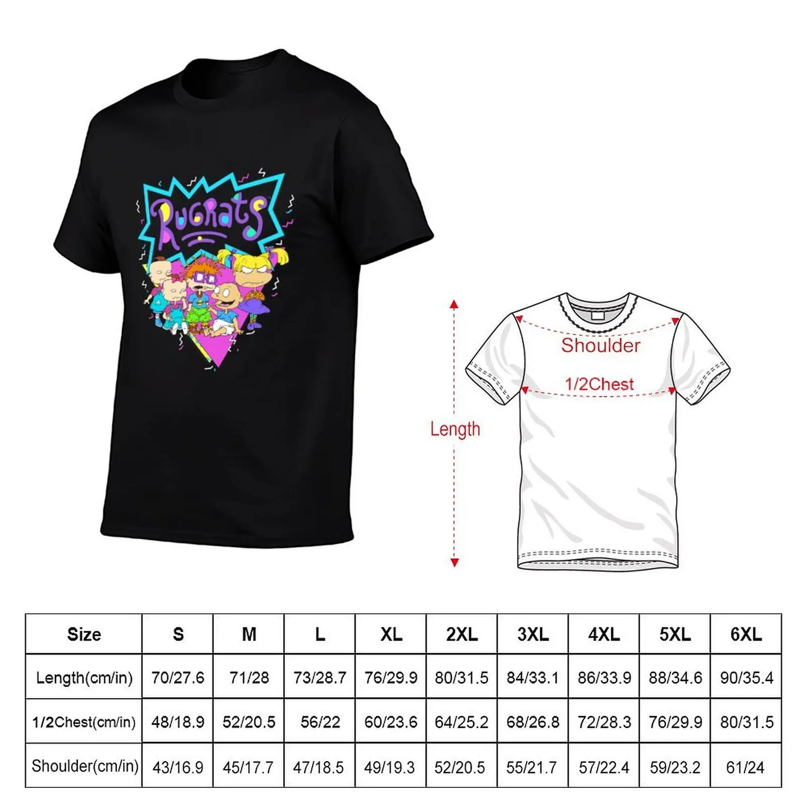 Футболка Rugrats Baby Group Bright Retro Logo, легкая повседневная летняя футболка (art.: 3920dbe5f2dbf) - 3920dbe5f2dbf