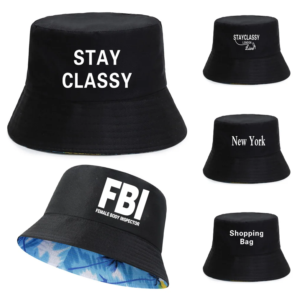 

Reversible Fisherman Caps Women Ricard Bucket Hats Men Fishing Hat Bob Femme Gorro Panama Hat Hawaii Beach Caps Walls Series