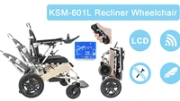 601l newest lcd joystick wireless remote control electric lightweight wheelchairfolding motorized orthopedic wheelchairs 510k
