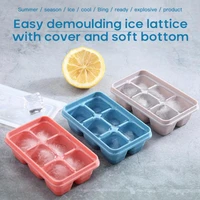 square shape ice cube mold baby ice cream molds ice ball maker fruit ice cube maker 6 lattice ice tray bar kitchen accessories