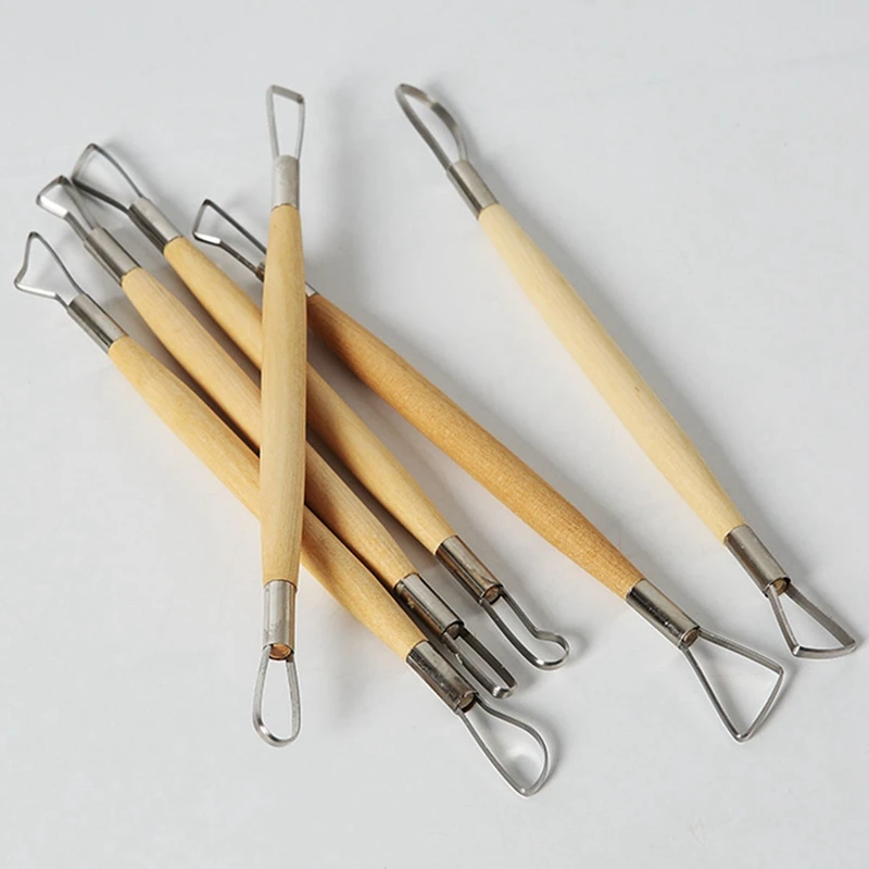 Инструменты для гончарного дела Набор плоских ножей с двойной головкой придания