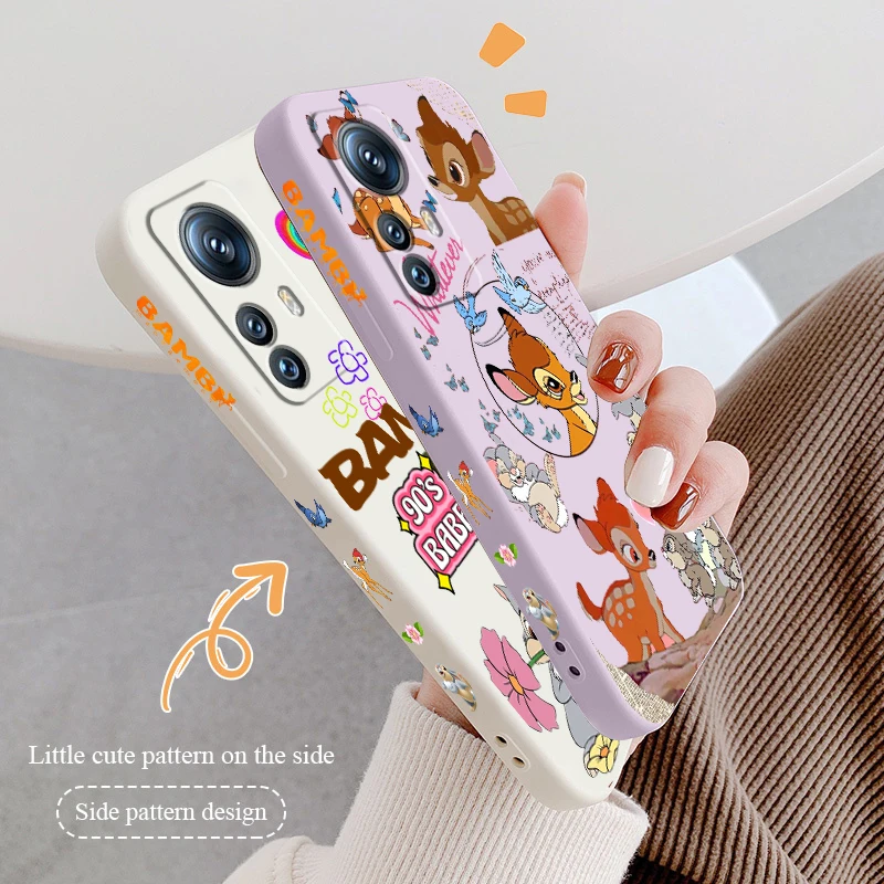 

Disney Fawn Bambi Cool Phone Case For Xiaomi Mi 13 12S 12 12X 12T 11i 11T 11 10 10S 10T Pro Lite Ultra 5G Liquid Left Rope