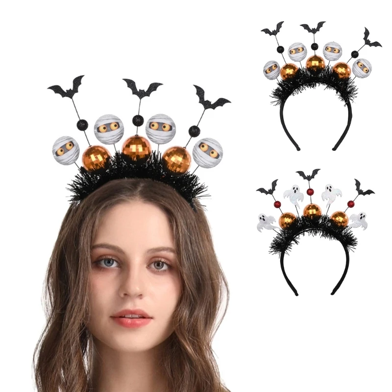 

Mirror Ball Halloween Theme Headband Halloween Party for Pedlar Teens Headwear