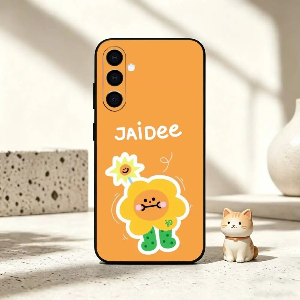 Фото Милый чехол для телефона J-Jaidee для Samsung Galaxy A73, A72, A71, A70, A53, A52, A51 и других моделей, мягкий черный чехол №2