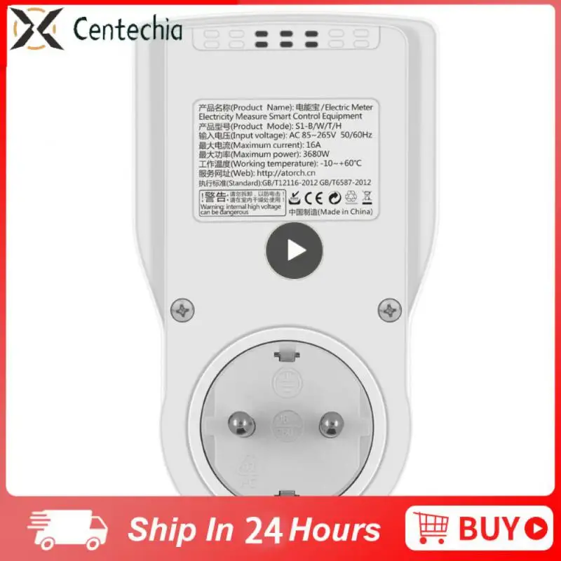 

Умная розетка Tuya с Wi-Fi, 1 шт., цифровой ваттметр, 220 В, измеритель мощности, потребление электроэнергии, вилка ЕС, мощность киловатта, мощность, мощность