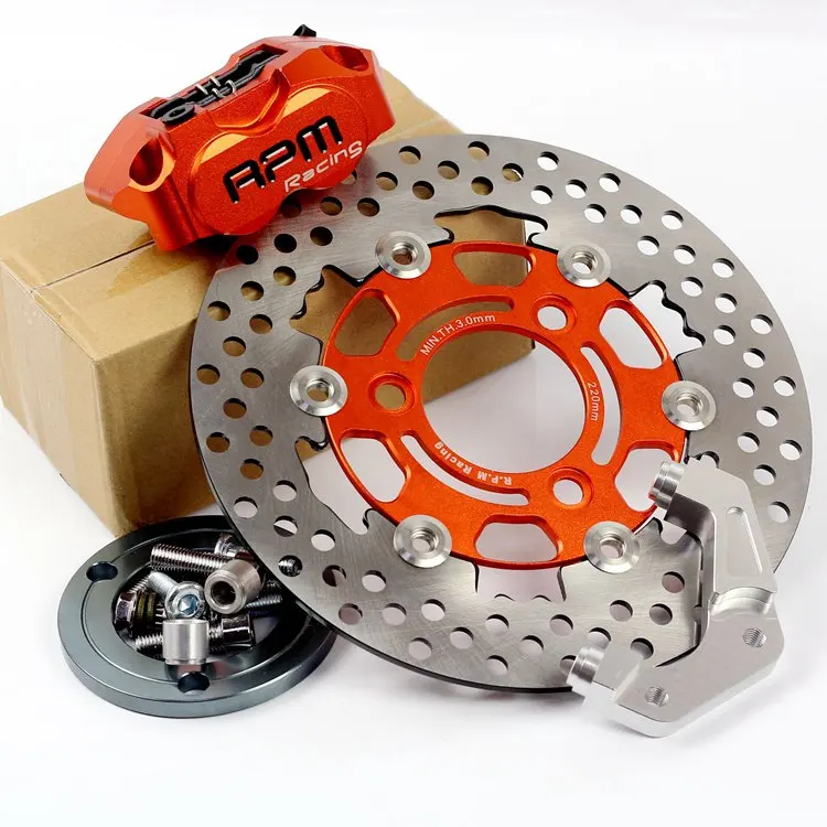 

RPM CNC Motorcycle Scooter 82mm Brake Calipers With 200mm/220mm Disc Brake Pump Adapter Bracket For Yamaha Aerox BWS RSZ
