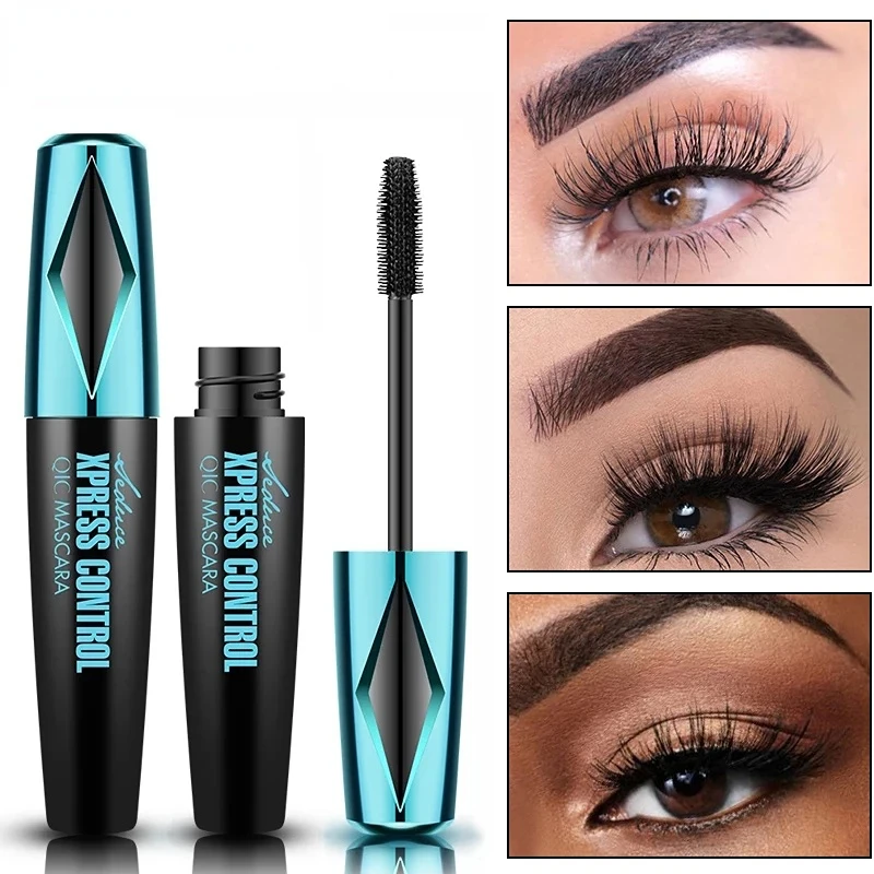 

NEW Waterproof Rimmel 4D Silk Fiber Lash Mascara Effet Faux Cils Cosmetic Full Express Lengthens Eyelashes Growth Makeup Tools