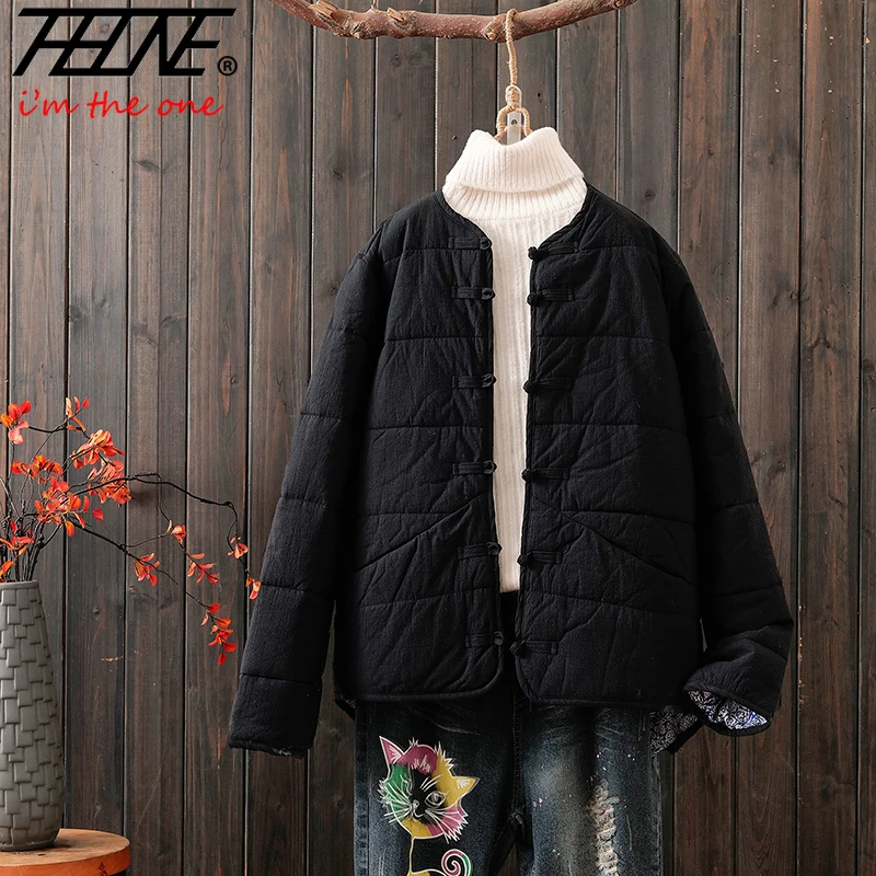 THHONE осенне-зимняя женская одежда куртка пальто парки винтажная корейская
