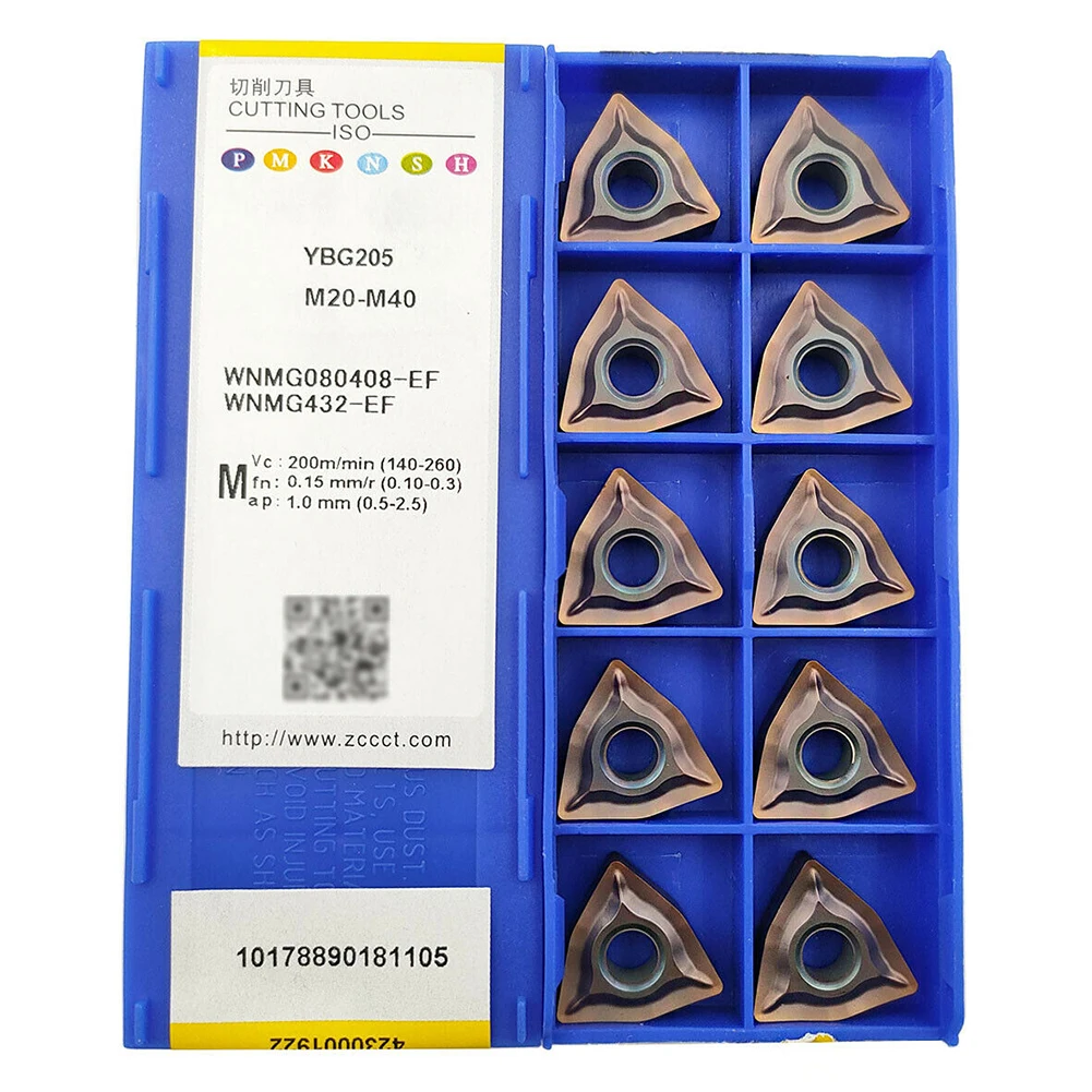 

Durable New Practical Quality Carbide Insert Cutting Blade DIY For Stainless Steel Indexable WNMG080408-EF YBG205