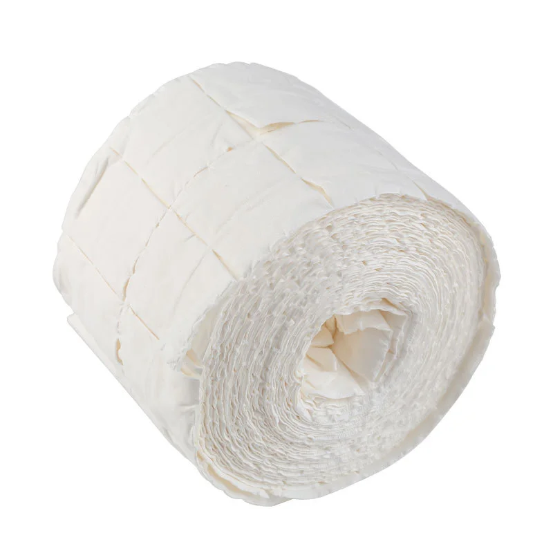 

White Pink Nail Polish Gel Remover Wipes Nail Art Tips Manicure Cleaning Wipes Cotton Lint Pads Paper Soak Off Remover