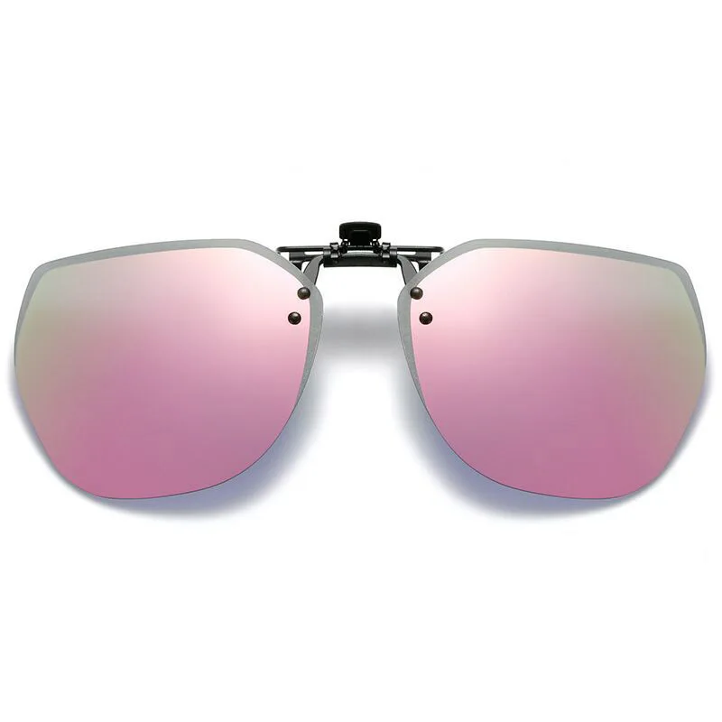 

Frameless Polygon Laser Clip Sunglasses For Women 2022 Fashion Luxury Brand Designer Goggles High Quality Cycling Eyewear UV400